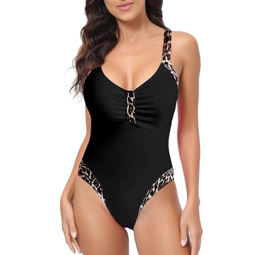 Maillot de bain une pièce gainant et amincissant pour femme avec décolleté