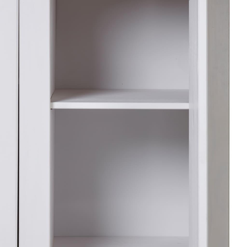 Home-Schränke & Aufbewahrung, Schränke & Kleiderschränke, 3-türiger Kleiderschrank, weiß, 118 x 50 x 171,5 cm, Panama-Serie Pine