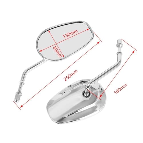 Espejo retrovisor lateral para Harley Sportster 1200 y Dyna 3