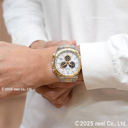 [CITIZEN] 腕時計 CITIZEN COLLECTION (防水/電波時計/クロノグラフ) CB5874-65A 光発電エコ・ドライブ サファイアガラス メンズ ビジネス アナログ 秒針 日付 シルバー ホワイト ゴールド 金 白 電波ソーラー 商品画像2