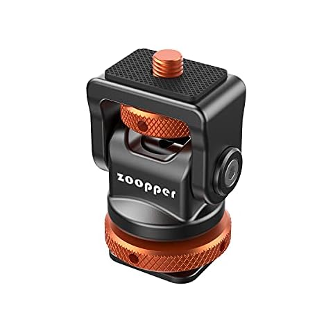 Field Monitor Holder Mount Camera Monitor Mount with Cold Shoe Adapter Tilt 180 Degree Swivel 360 Degree for 5" and 7" Monitor Cover