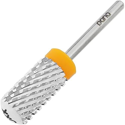 USA Pana 3/32" Safety Nail Carbide - Smooth Round Top Large Barrel Head for Electric Dremel Drill Machine - Grit Size: (4XC, 3XC, 2XC, XC, C, M, F, XF) (Double Extra Coarse (2XC) SILVER)