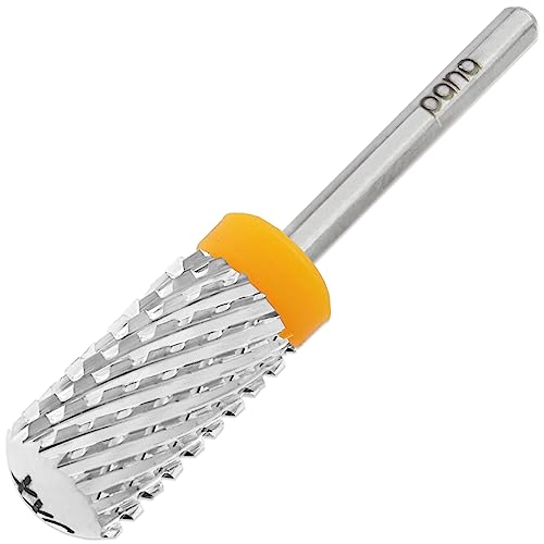 Usa Pana 3/32" Safety Nail Carbide - Smooth Round Top Large Barrel Head For Electric Dremel Drill Machine - Grit Size: (4Xc, 3Xc, 2Xc, Xc, C, M, F, Xf) (Double Extra Coarse (2Xc) Silver) #TOP3