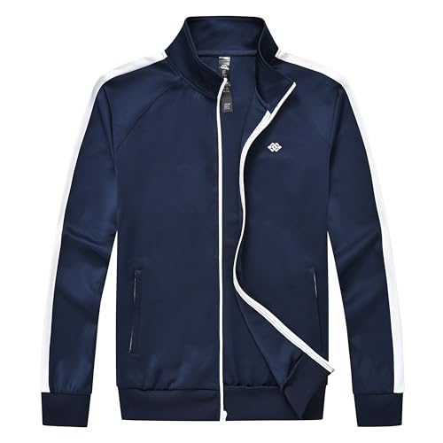 Image of MoFiz Mens Tracksuit Jogging Sports Sweatsuit Comfortable Outfits Casual Athletic Pants Full zip Jacket 2 Piece
