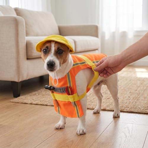 Disfraz perro adorable naranja talla M miniatura 7