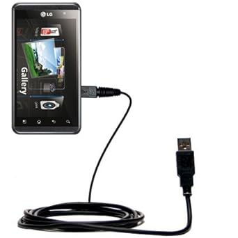 LG Optimus 3D compatible Hot Sync and Charge Straight USB cable - Charge and Data Sync with the same cable. Built with Gomadic TipExchange Technology