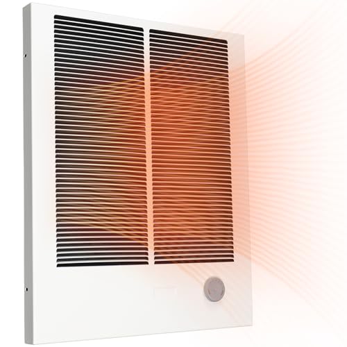 198 High Capacity Wall Heater - Wall Heater At 4000w And 240vac With White Grille Quiet Operation...