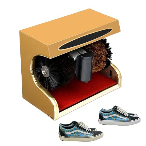 SXYKXYDL Cireuse à Chaussures Automatique - Cireuse à Chaussures électrique avec Brosse combinée, polisseuse à Induction, pour hôtels, banques et commerces