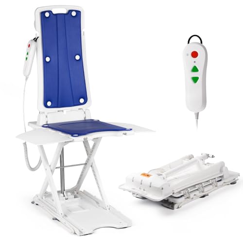 Sollevatore elettrico per vasca da bagno, impermeabile, dispositivo di assistenza per anziani e disabili, supporta fino a 136 kg, solleva fino a 50,8 cm