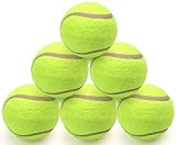 DIVCHI Packung mit 6 Tennisbällen, Sportspiel-Hundespielzeugball, robust und langlebig, ideal für Unterricht, Übungen, Wurfmaschinen und Spielen mit Haustieren