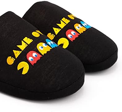 Pac-Man Slippers Mens Arcade Game Over Black House Shoes 7-8 UK | Image 4