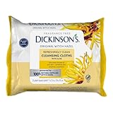 Dickinson's Original Refreshingly Clean Daily Cleansing Cloths, Witch Hazel and Aloe, 25 Count