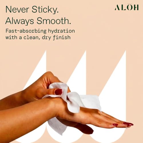 Image of ALŌH Sweet Orange Bergamot + Aloe Hand Sanitizer Wipes, Travel Size | Clean Hands, Clear Mind, On The Go for Kids and Adults | Alcohol Free, Moisturizing, Scented | 3 Pack 20ct Wipes (60 wipes)