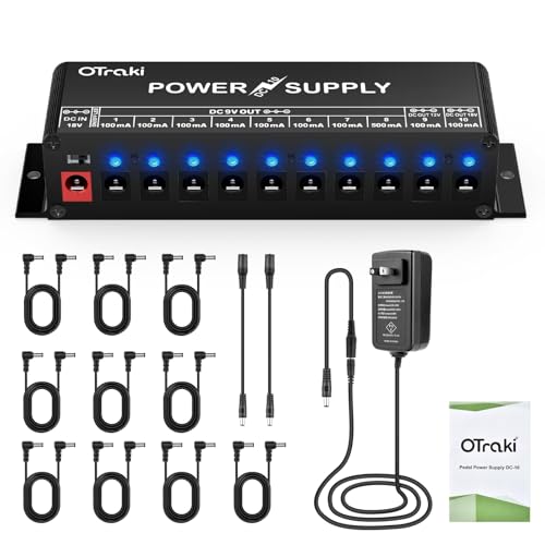 OTraki パワーサプライ KORG ペダルセット Amazon.co.jp: OTraki エフェクター 電源 10チャンネル 独立出力