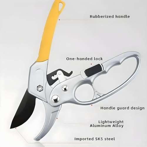 Image of Oblivion Gardening Shears 200mm - Heavy-Duty Sharp Garden Shears Pruning Machine, Durable Professional Pruning Tool for Trees, Shrubs & Plants, Versatile Easy-Cut Handheld Trimming Machine (Pack of 1)