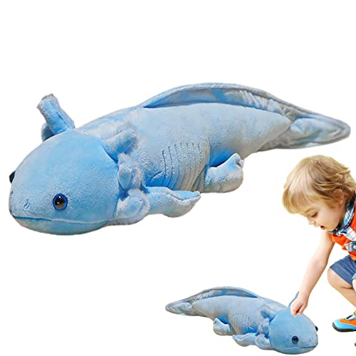 1 pelúcia Axolotl, dinossauro hexagonal fopelúcia brinquedo, almofada pelúcia salamandra pelúcia mac
