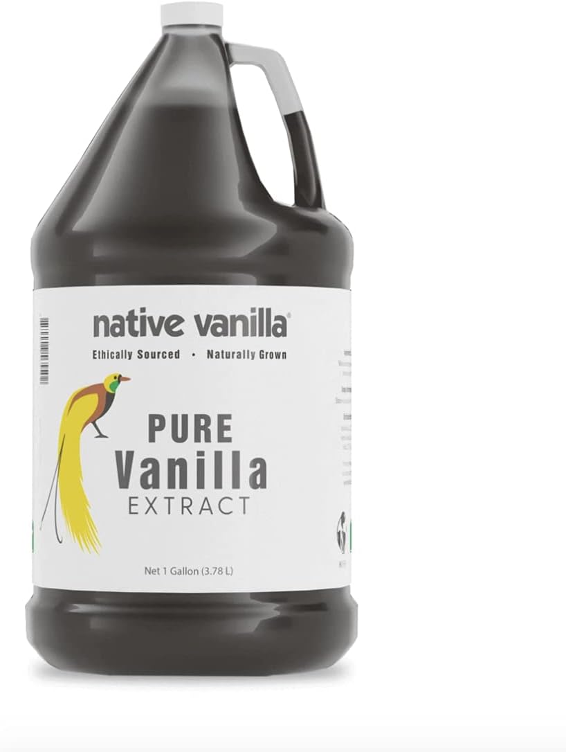 Native Vanilla - Extracts Made from Premium Vanilla Bean Pods' For Chefs and Home Cooking, Baking, and Dessert Making (Vanilla, 128 Fl Oz)