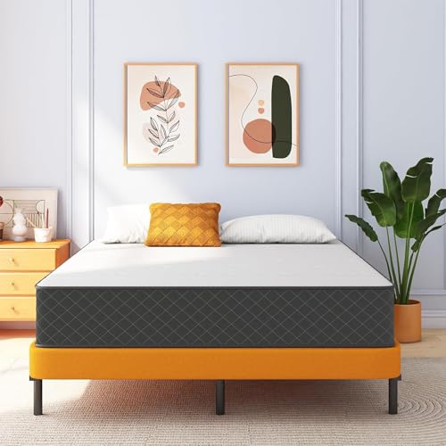Image of Swbvs Queen Mattress 12 Inch, Hybrid Mattress Queen Size, Bed Matress in a Box, Pressure Relief & Fiberglass Free