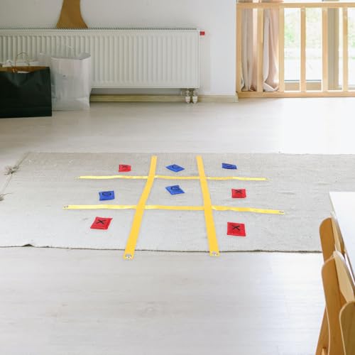 Jeu de morpion géant extérieur facile à installer avec sangles - 5