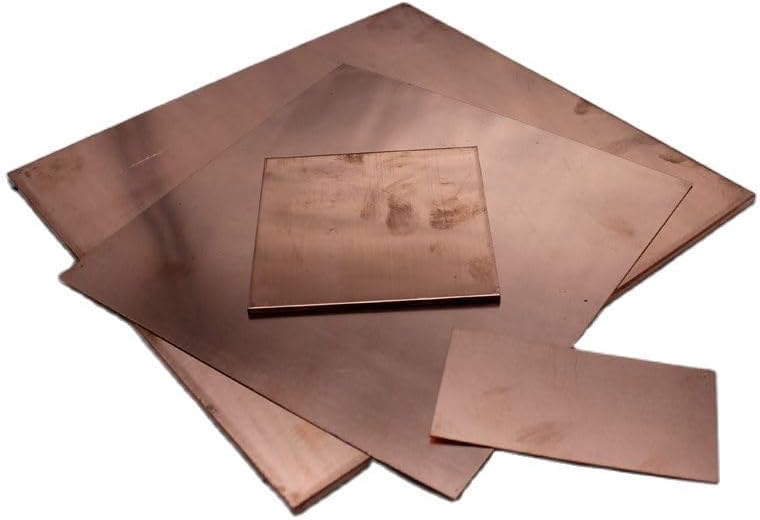 1pc Copper Foil Copper Plate 0.1mm 0.2mm 0.3mm 0.4mm 0.5mm 0.8mm 1mm 1.2mm 1.5mm 2mm 2.5mm 3mm 4mm 5mm 6mm 8mm 10mm(200x300mm 1pc,Thickness 0.5mm)