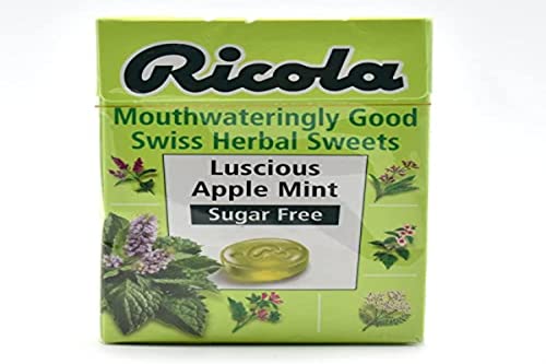 Image of Ricola Luscious Apple Mint Sugar Free Candy, 1.59 oz ℮ 45 g