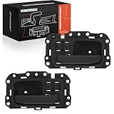 A-Premium Inside Interior Door Handles Compatible with Jeep XJ Series Cherokee 1997 1998 1999 2000 2001, Textured Black, 2-PC Set, Front or Rear Driver and Passenger Side
