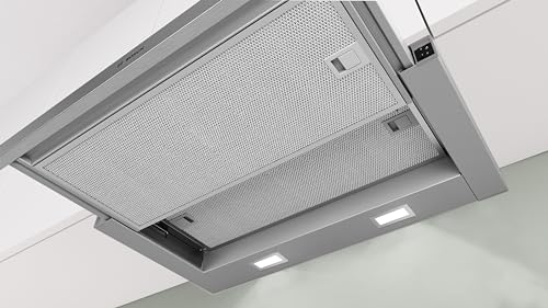 Bosch DFM064W54 Serie 2 Flachschirmhaube, 60 cm breit, Um- & Abluft, Made in Germany, LED-Beleuchtung...