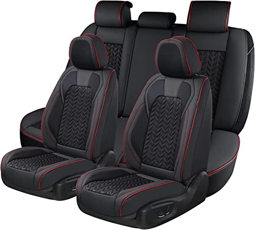 🚗【COMPATIBILITÀ】 I nostri coprisedili anteriori e posteriori sono progettati per fornire la giusta vestibilità per la maggior parte dei veicoli. Sono compatibili con le coperture dei braccioli, le coperture dei poggiatesta e le aperture degli airbag nel sedile per un set completo.