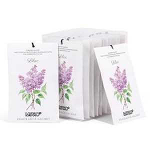MYARO 12 Packs Lilac Scented Sachets for Drawer and Closet, Long-Lasting Sachets Bags Closet Sachet Bags Drawer deodorizers Fresh Scents, Home Fragrance for Lover