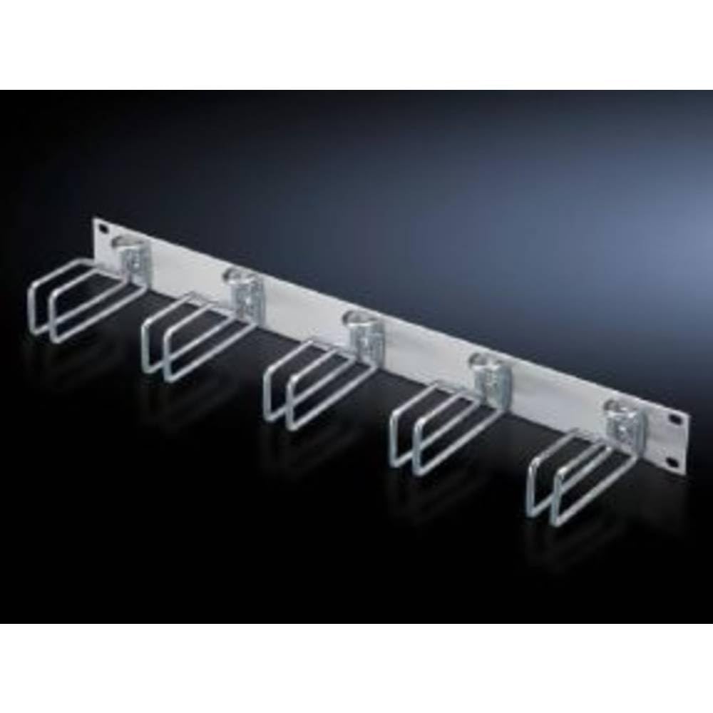 Rittal Manoeuvring Panel RAL 7035 1 HE with 5 Cable Guide Brackets Steel 40 x 50 mm