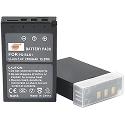 Bateria Ps Bls1 Olympus DSTE 2-Pieza Repuesto Batería para Olympus PS-BLS1 BLS-1 E-400 E-410 E-420 E-450 E-600 E-620 E-P1 E-P2 E-P3 E-PL1 E-PL3 E-PM1