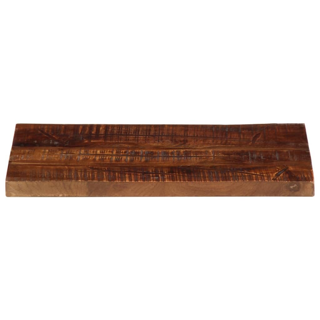 Tablero de mesa de 50 x 20 x 3,8 cm, rectangular, madera de mango de teca reciclada, diseño rústico, fácil de limpiar, mesa de cocina, comedor, para salón, cocina, oficina