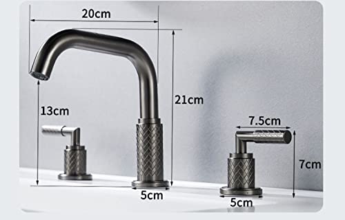 Robinet à cascade noir chaud et froid pour un lavabo moderne - 2