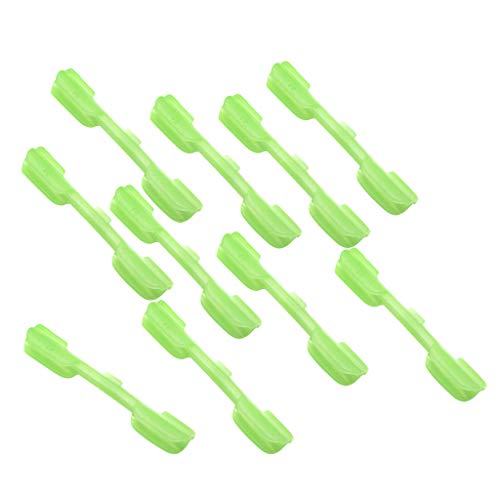 10 Piezas Barra de Varilla Flotadora Palo de Luz para Pescar en Oscuridad y Acción de Punta de Caña - S