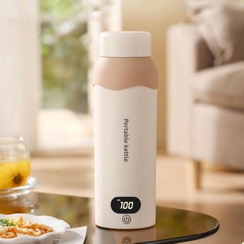 Hervidor eléctrico portátil AYNEFY 500ml 300W acero inox miniatura 2