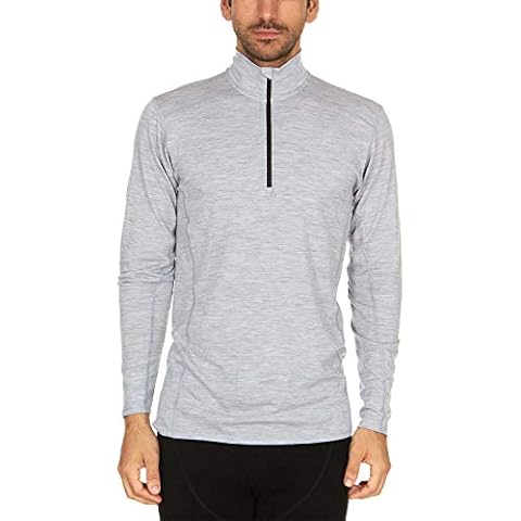 Minus33 Merino Wool 744 Woolverino Men's Micro 1/4 Zip Ash Grey Large Cover