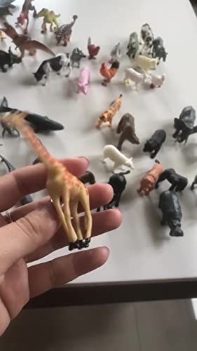12 stücke Mini Dinosaurier Waldtier Spielzeug, Bauernhof Tiere Spielzeug Tierfiguren Set, Meerestiere Figuren für Jungen… – Bild 6