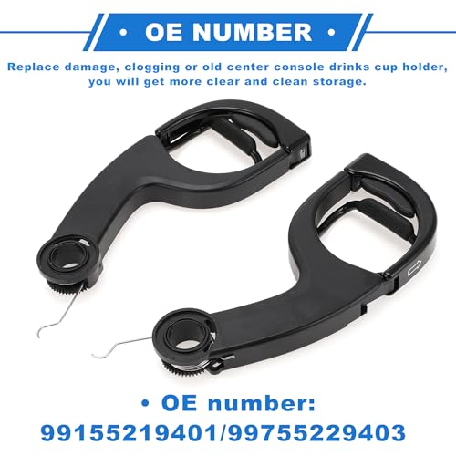 Portavasos negro para Porsche Cayman y Boxster miniatura 6