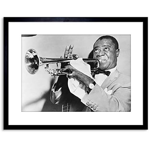 Framed Jazz Art Print of Louis Armstrong Cover