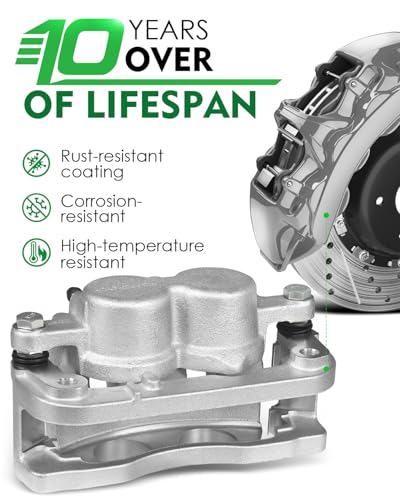 Image of Front Right Disc Brake Caliper Assembly with Bracket Fit for:-Chevy Silverado Suburban Express 1500 Tahoe, for:-GMC Sierra Yukon XL Savana 1500, for:-Cadillac Escalade XTS 08-20 OE# 18-B4918A