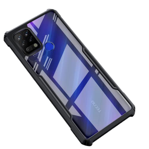 Casodon Hard PC Back Cover for Tecno Pova (Bumper Frame|Clear) (B09JT2J273) Amazon Price History, Amazon Price Tracker