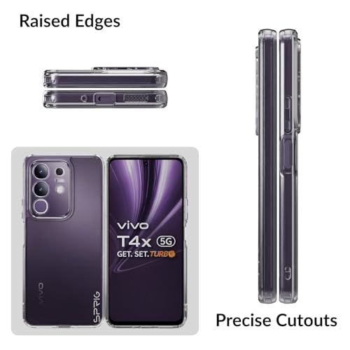 Image of SPRIG Compatible with IQOO Z10X TPU UV Grade Premium Transparent Back Cover Drop Tested Shock Proof Mobile Case for Men, Women, Boys and Girls with Camera Protection