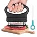 Handtuchhalter,Edelstahl  günstig Kaufen-sdhiiolp Fleischzartmacher Steaker Fleischzartmacher Edelstahl mit 48 Klingen aus Rostfreiem Stahl Meat Tenderizer mit Reinigungsbürste Küche Kochwerkzeug für Rindfleisch, Huhn, Schweinefleisch