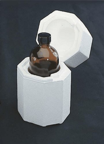 ThermosafeShipSafe 344 Small Bottle Shipper for Boston Round Bottle, 4" L x 4" W x 7" H