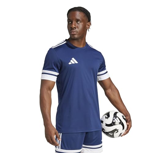 adidas Hombre SQUADRA25 Jersey Short Sleeve, Team Navy Blue 2/White, M