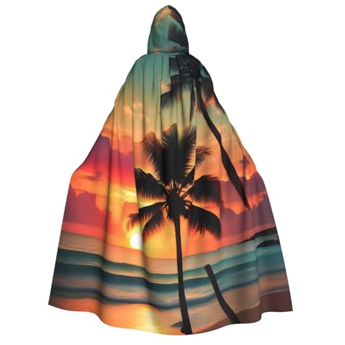 Cape avec capuche palmier résolvant le manque d'originalité pour Halloween