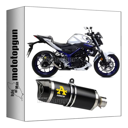 Silencieux Arrow 71831AKN résistant à la rouille pour remplacer l'échappement Yamaha MT-03