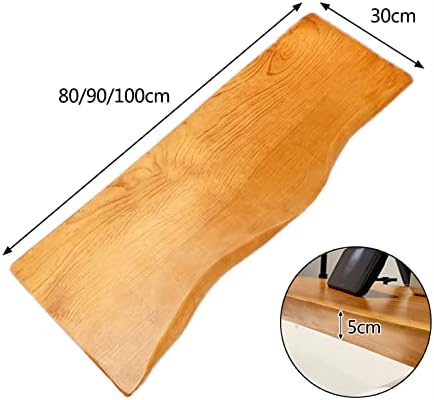Waterproof Solid Wood Bathtub Caddy Tray, 5cm Thick Shelf for Tablets, Books & Candles - Easy to Clean Bath Tub Table Holder for Relaxation & Reading