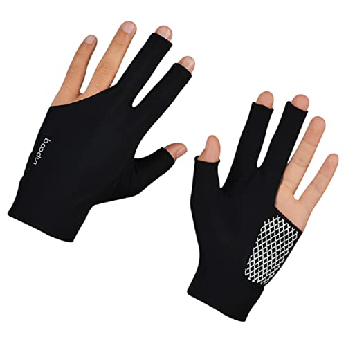 GLEAVI - Finger Billiard Glove Elastic Breathable Snooker Glove for Enhanced -Resistant Design Comfortable