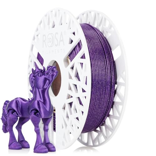 Filament ROSA 3D FILAMENTS PLA Fioletowy Brokatowy/Mieniący (PURPLE GLITTER)